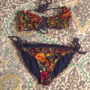 3 for 10 ☀️ xhilaration floral bikini small